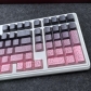 Contour Line Blackberry Pink 104+29 Keys PBT Doubleshot Side Legends Keycaps Set Cherry Profile for Cherry MX Keyboard